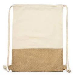 Stamina BO7557 - WILKES Sac à dos avec cordon de serrage en coton éco ligne 120 g / m² et jute