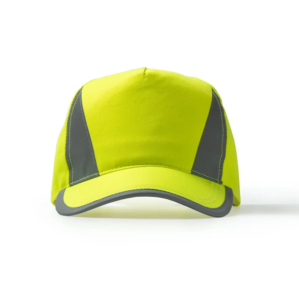 Stamina GO7033 - BALDER Casquette 5 pans 100 % polyester avec détails haute visibilité