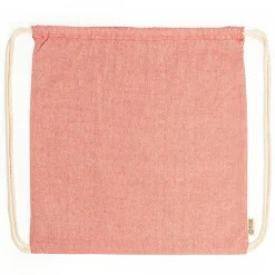 Stamina MO7165 - BRESCIA Sac à dos à lacets en coton recyclé de 120 g/m² avec finition marbrée et lacets de couleur naturelle