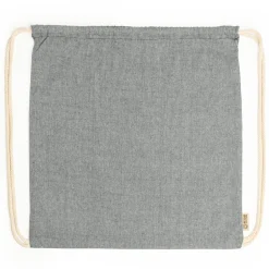 Stamina MO7165 - BRESCIA Sac à dos à lacets en coton recyclé de 120 g/m² avec finition marbrée et lacets de couleur naturelle