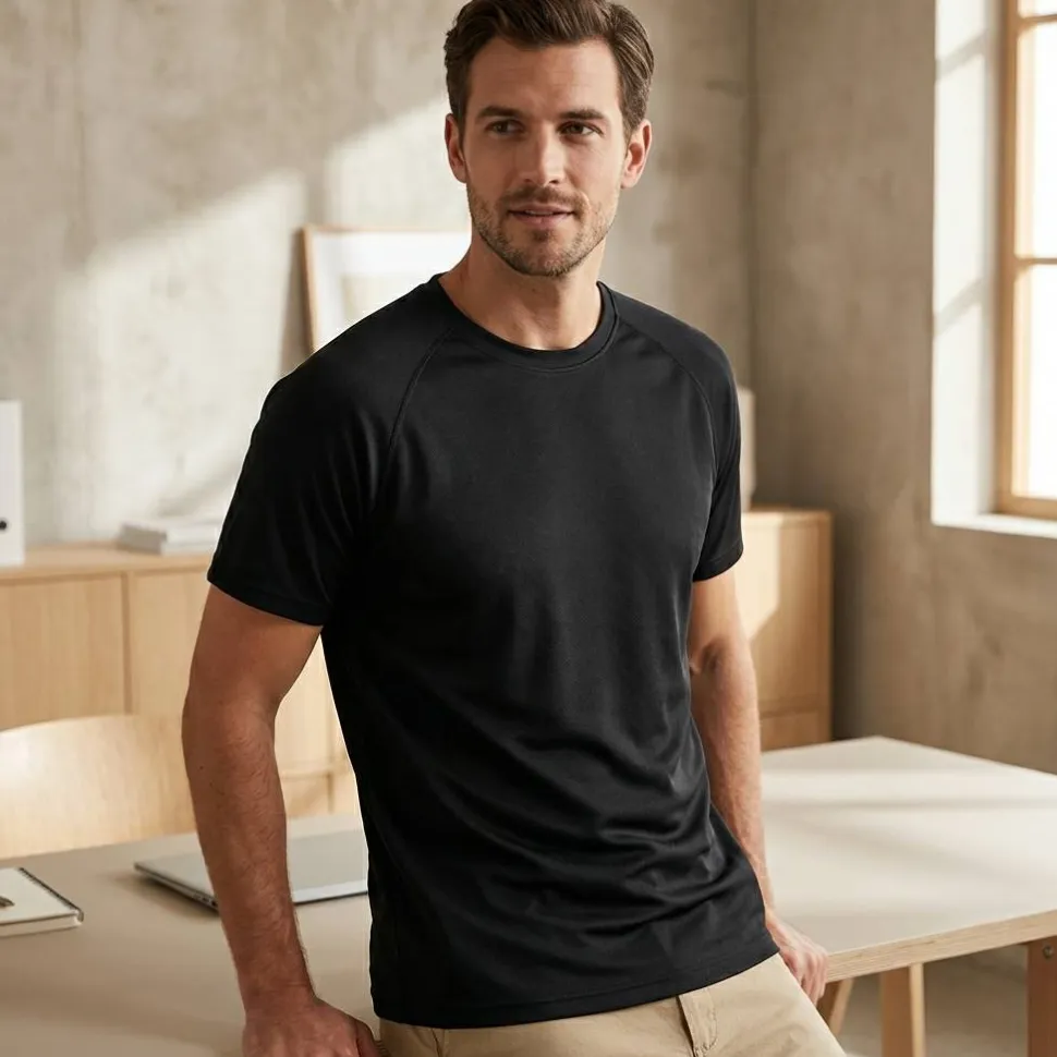 Starworld SW300 - T-Shirt Technique Homme Manches Raglan