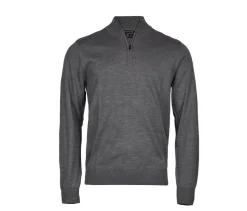 TEE JAYS TJ6010 - Pull Demi-Zip en Laine Mérinos Italienne
