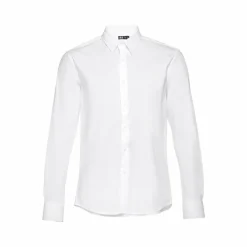 TH Clothes 30194 - Chemise en popeline à manches longues pour hommes.Couleur blanche