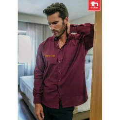 TH Clothes 30153 - Chemise oxford à manches longues pour hommes