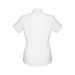 TH Clothes 30201 - Chemise oxford à manches courtes pour femmes. Couleur blanche