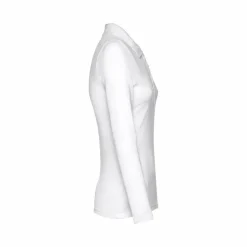TH Clothes 30144 - Polo à manches longues pour femmes en coton cardé