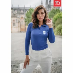 TH Clothes 30145 - Polo à manches longues pour femme