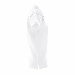 TH Clothes 30261 - Polo à manches courtes pour femmes en coton cardé
