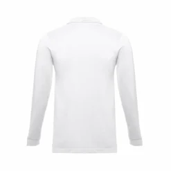 TH Clothes 30140 - Polo en coton à manches longues pour hommes