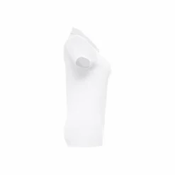TH Clothes 30134 - Polo manches courtes ceinturé pour femme en coton cardé