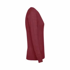 TH Clothes 30150 - Pull à col V pour femmes en coton et polyamide