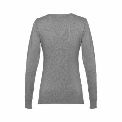 TH Clothes 30150 - Pull à col V pour femmes en coton et polyamide