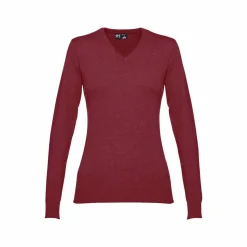 TH Clothes 30150 - Pull à col V pour femmes en coton et polyamide