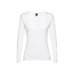 TH Clothes 30125 - T-shirt à manches longues ceinturé pour femmes
