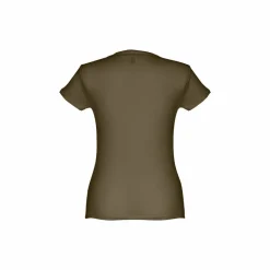 TH Clothes 30106 - T-shirt ceinturé en coton pour femme