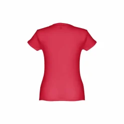 TH Clothes 30106 - T-shirt ceinturé en coton pour femme