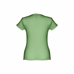 TH Clothes 30106 - T-shirt ceinturé en coton pour femme