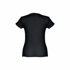 TH Clothes 30106 - T-shirt ceinturé en coton pour femme