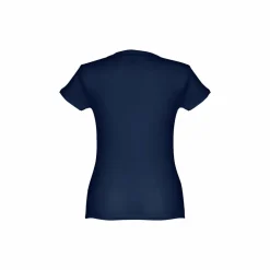 TH Clothes 30106 - T-shirt ceinturé en coton pour femme