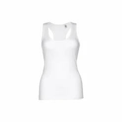 TH Clothes 30119 - T-shirt sans manches en coton pour femme. Couleur blanche