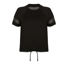 TOMBO TL526 - T-shirt Femme Élégance Tombo avec Détails Mesh