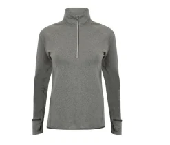 Tombo TL563 - T-Shirt Manches Longues Sport Femme Col Zippée