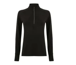 Tombo TL563 - T-Shirt Manches Longues Sport Femme Col Zippée