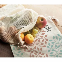 VEGGIE Sac réutilisable filet coton - GiftRetail MO9865