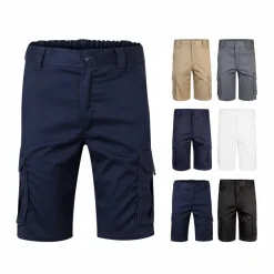 Velilla 36017 - Bermuda stretch, multipoches (240g/m²), en coton (46%), EME (38%) et polyester (16%)