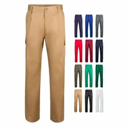Velilla 36116 - Pantalon sergé, multipoches (200g/m²), en coton (35%) et polyester (65%)