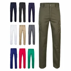 Velilla 36003 - Pantalon stretch, multipoches (240g/m²) en coton (46%), EME (38%) et polyester (16%)