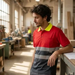 Velilla 36065 - Polo bicolore (160g/m²) à manches courtes, en polyester (100%)