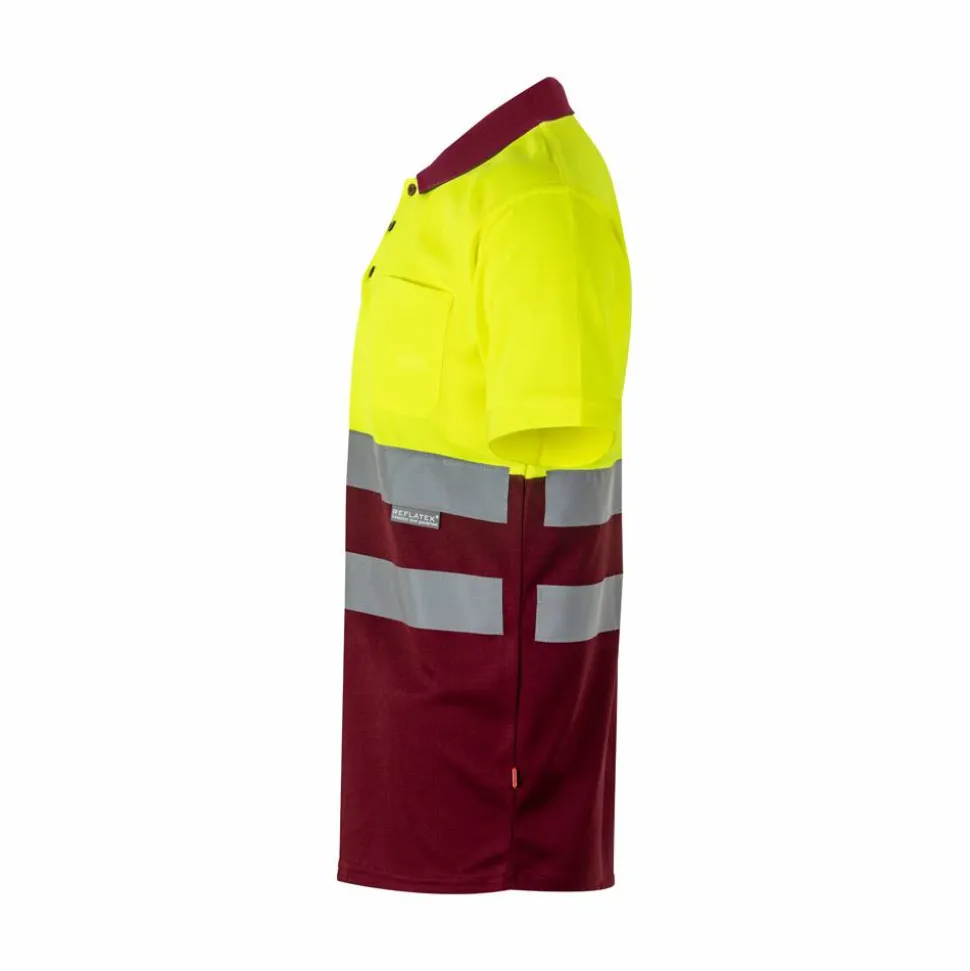 Velilla 36065 - Polo bicolore (160g/m²) à manches courtes, en polyester (100%)