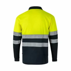 Velilla 36067 - Polo bicolore (160g/m²) à manches longues, en polyester (100%)