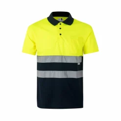Velilla 36063 - Polo piqué bicolore (160g/m²) à manches courtes, en polyester (100%)