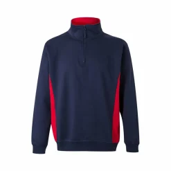Velilla 36044 - Sweat bicolore en éponge (260g/m²), en polyester (65%) et coton (35%)