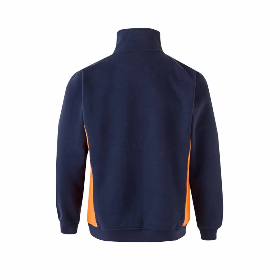Velilla 36044 - Sweat bicolore en éponge (260g/m²), en polyester (65%) et coton (35%)