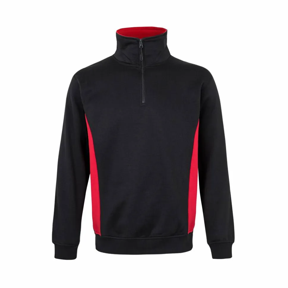 Velilla 36044 - Sweat bicolore en éponge (260g/m²), en polyester (65%) et coton (35%)