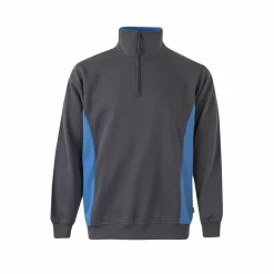 Velilla 36044 - Sweat bicolore en éponge (260g/m²), en polyester (65%) et coton (35%)