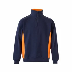 Velilla 36044 - Sweat bicolore en éponge (260g/m²), en polyester (65%) et coton (35%)