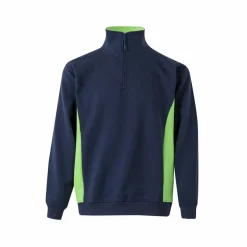 Velilla 36044 - Sweat bicolore en éponge (260g/m²), en polyester (65%) et coton (35%)