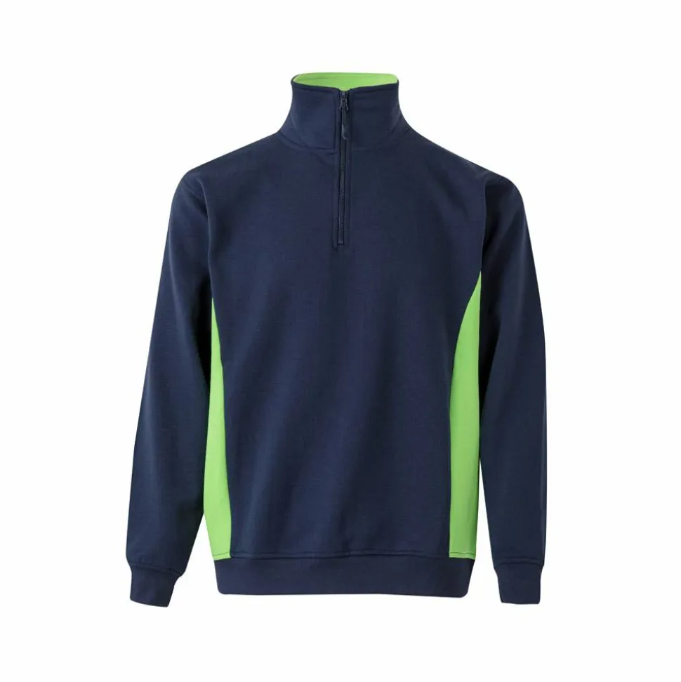 Velilla 36044 - Sweat bicolore en éponge (260g/m²), en polyester (65%) et coton (35%)