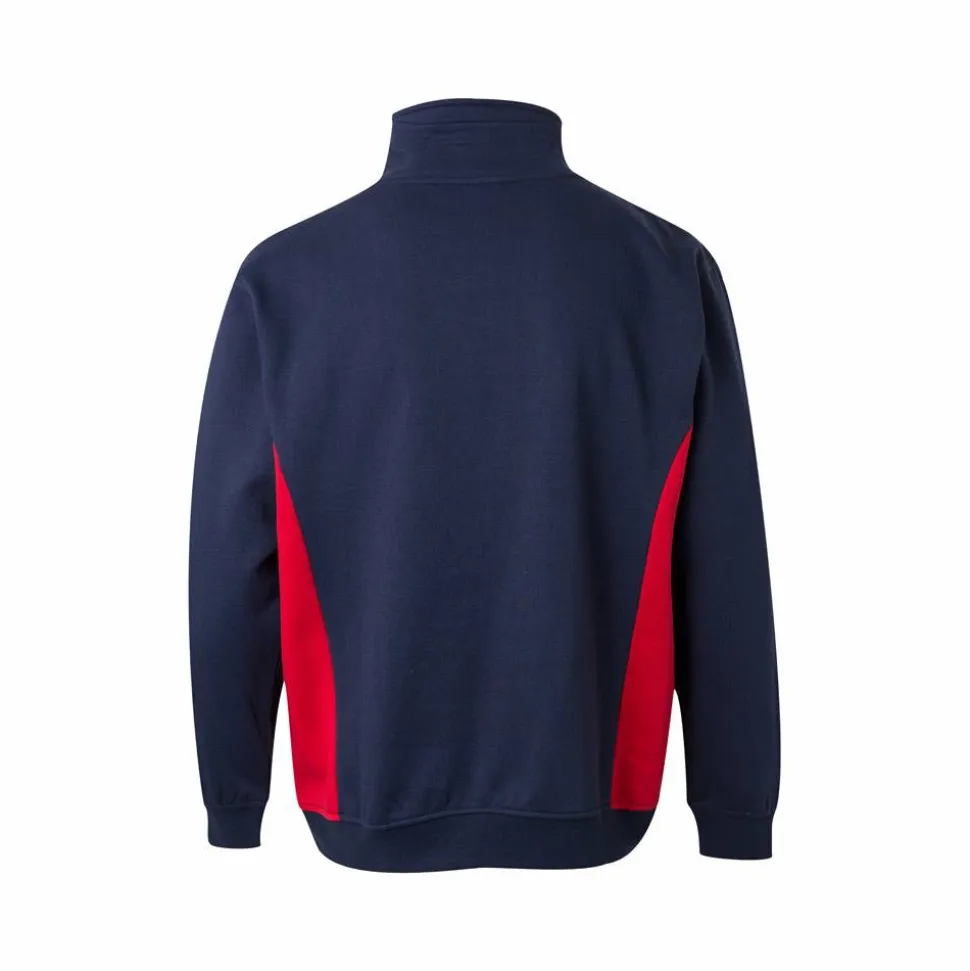 Velilla 36044 - Sweat bicolore en éponge (260g/m²), en polyester (65%) et coton (35%)