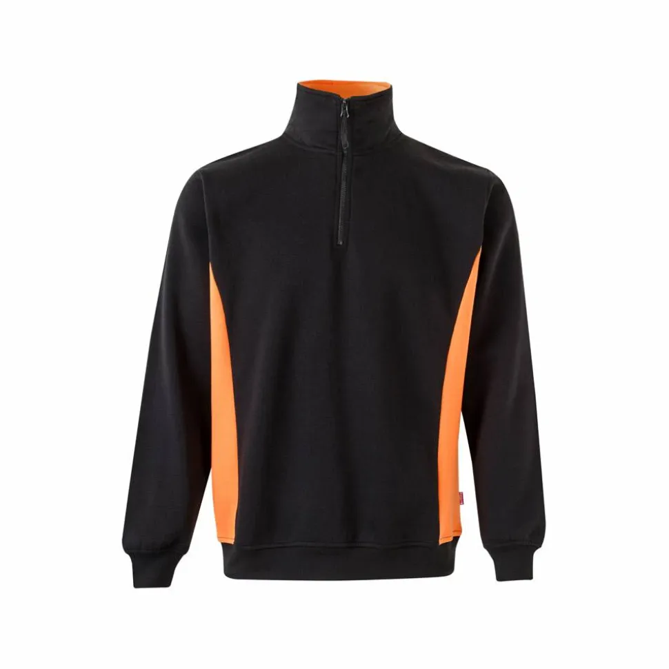 Velilla 36044 - Sweat bicolore en éponge (260g/m²), en polyester (65%) et coton (35%)
