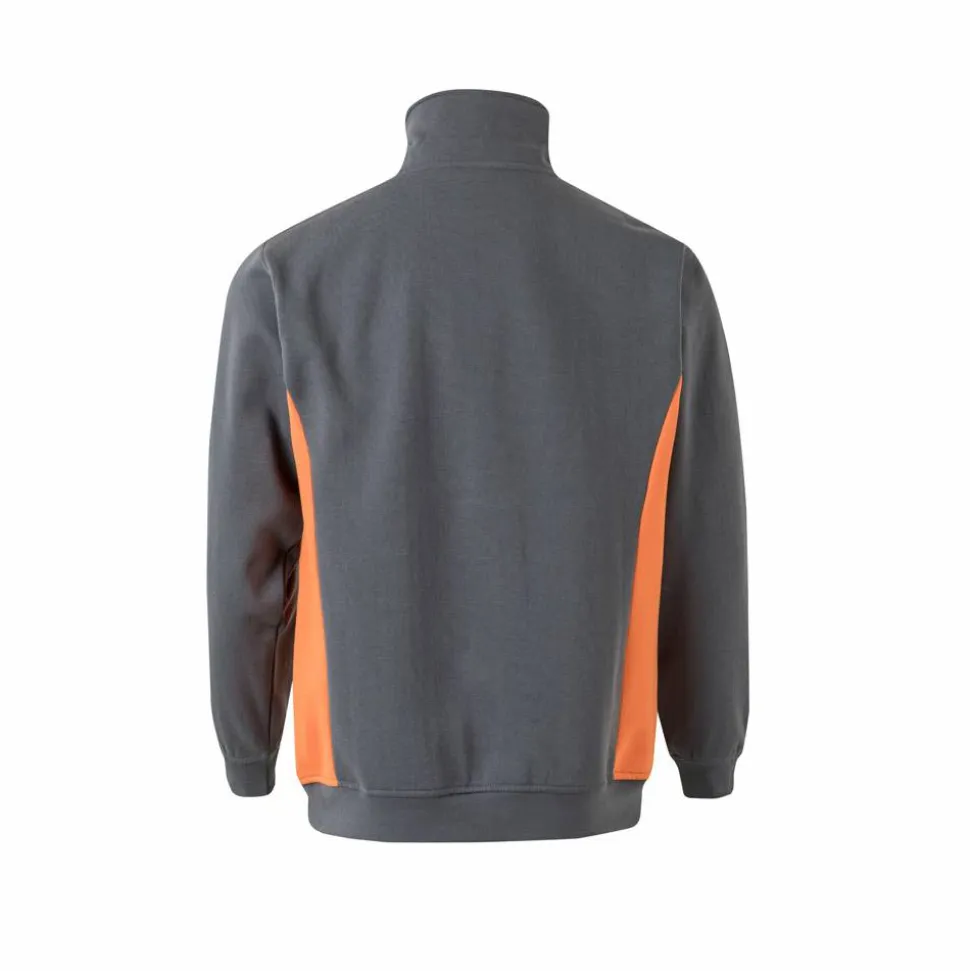 Velilla 36044 - Sweat bicolore en éponge (260g/m²), en polyester (65%) et coton (35%)