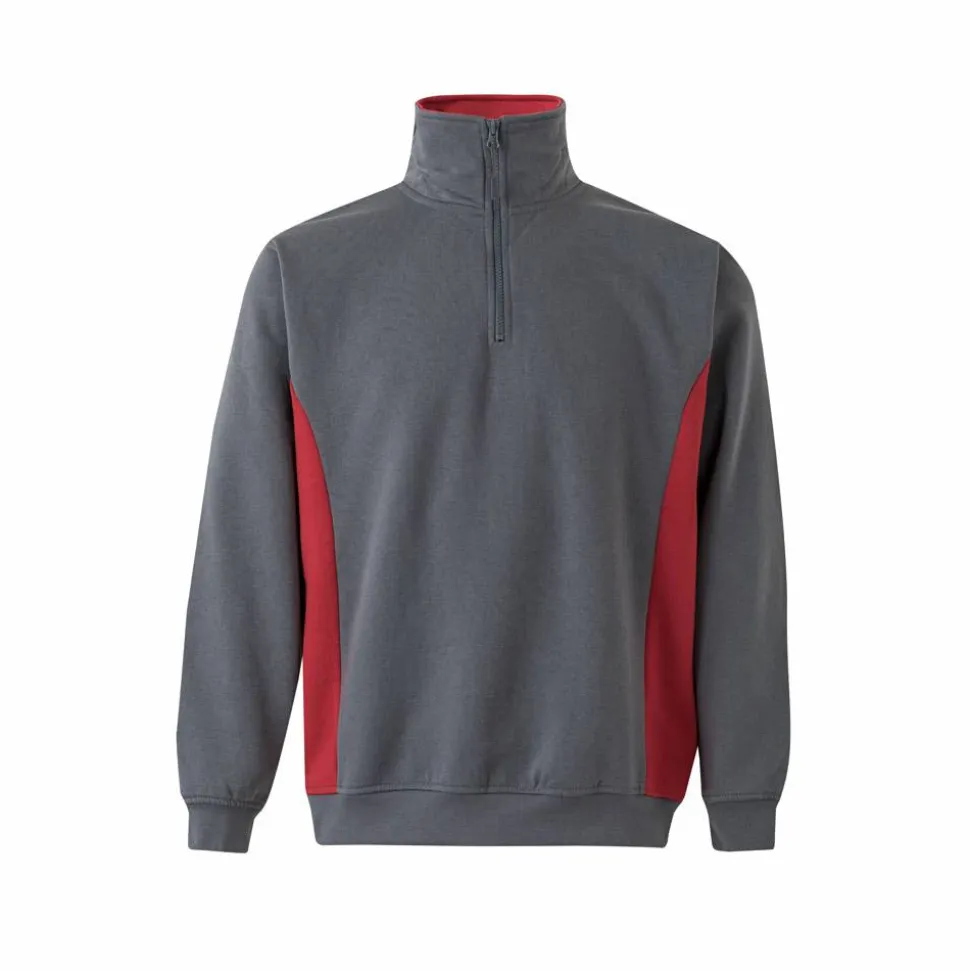 Velilla 36044 - Sweat bicolore en éponge (260g/m²), en polyester (65%) et coton (35%)