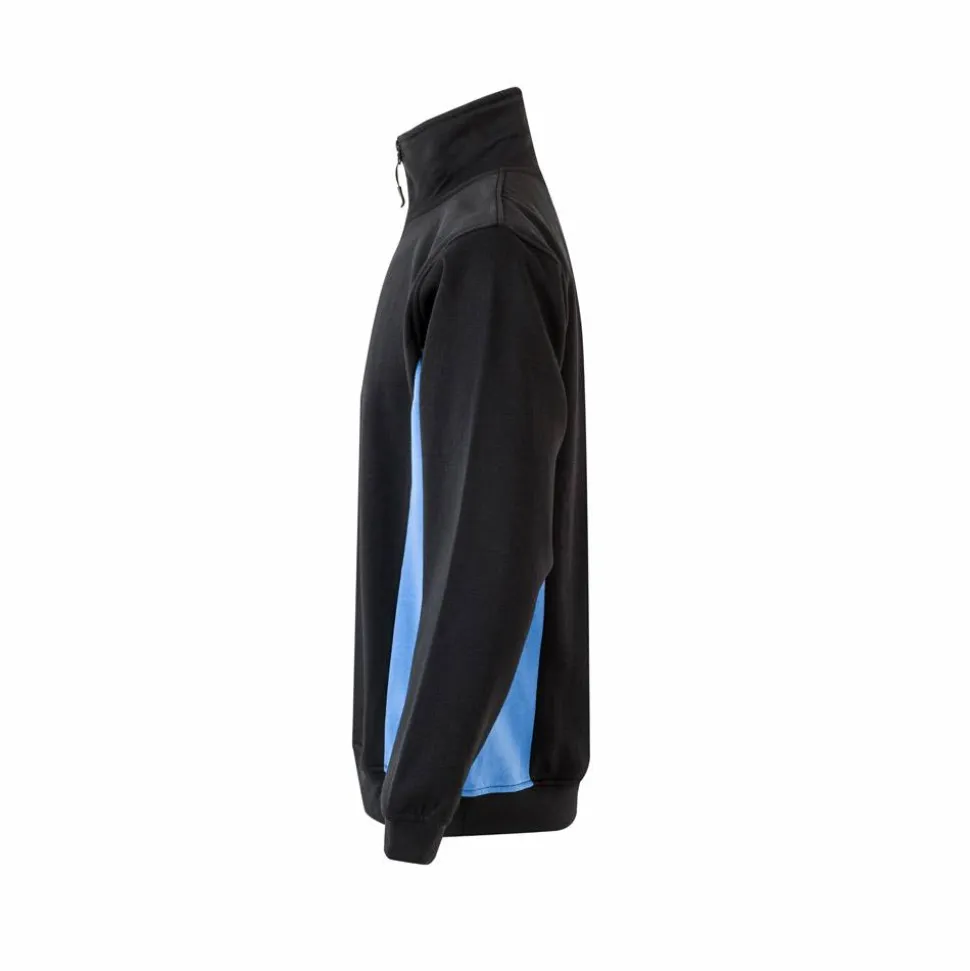 Velilla 36044 - Sweat bicolore en éponge (260g/m²), en polyester (65%) et coton (35%)
