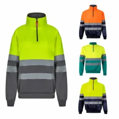 Velilla 36101 - Sweatshirt bicolore (300g/m²) en polyester éponge (100%)