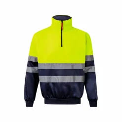 Velilla 36101 - Sweatshirt bicolore (300g/m²) en polyester éponge (100%)