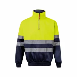 Velilla 36149 - Sweatshirt bicolore (300g/m²) en polyester éponge (100%)